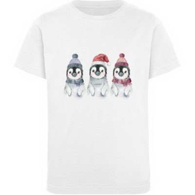 Pinguin Wintertrio - Kinder Organic T-Shirt-3