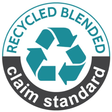 Dieses mocean Produkt besitzt das Zertifikat "RCS - Recycled Blended claim standard"