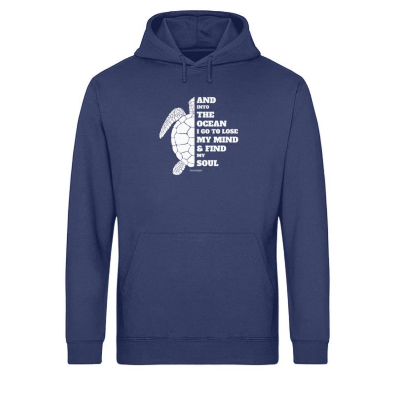 And into the Ocean - Light Unisex Bio Hoodie - navy blue