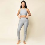 Activewear mocean leggings recycled silvergrey
