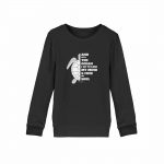 And into the ocean – Kinder Bio Sweater – black