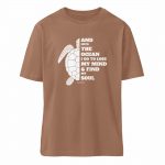 And into the Ocean – Relaxed Bio T-Shirt – caramel