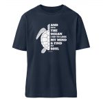 And into the Ocean – Relaxed Bio T-Shirt – french navy