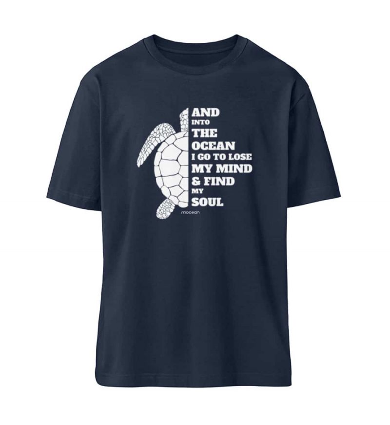 And into the Ocean - Relaxed Bio T-Shirt - french navy