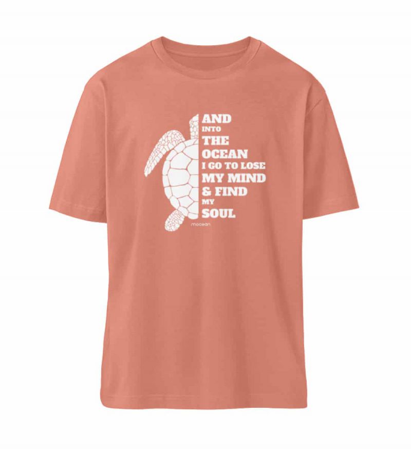 And into the Ocean - Relaxed Bio T-Shirt - rose clay