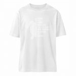 And into the Ocean – Relaxed Bio T-Shirt – white