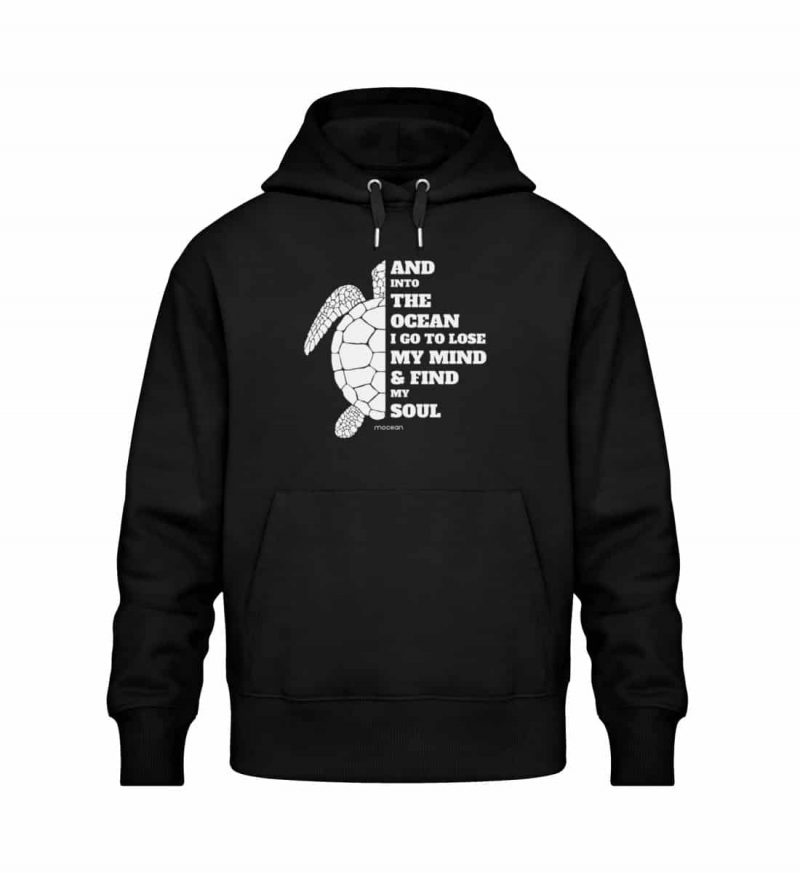 And into the Ocean - Relaxed Bio Hoodie - black