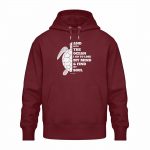And into the Ocean – Relaxed Bio Hoodie – burgundy