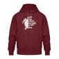 And into the Ocean - Relaxed Bio Hoodie - burgundy