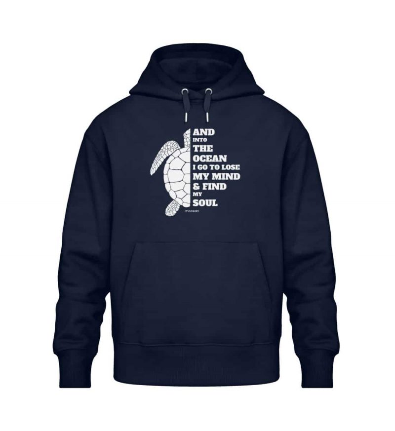 And into the Ocean - Relaxed Bio Hoodie - navy
