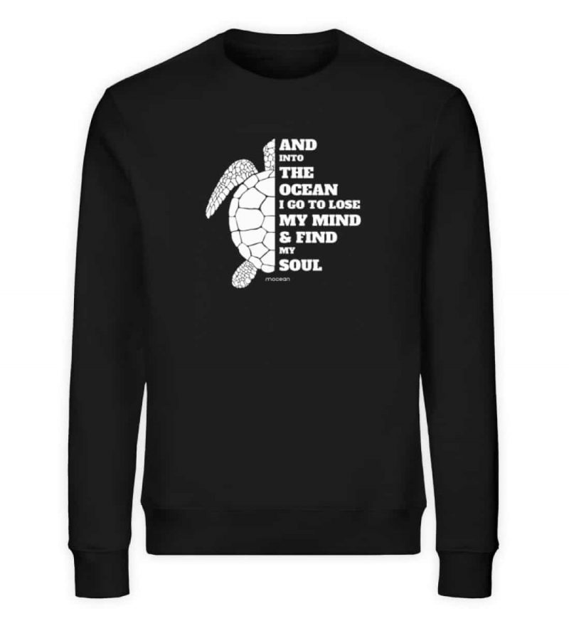 And into the sea - Unisex Organic Sweater - black