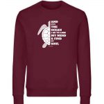 And into the sea – Unisex Organic Sweater – burgundy