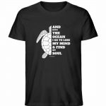 And into the Ocean – Unisex Bio T-Shirt – black