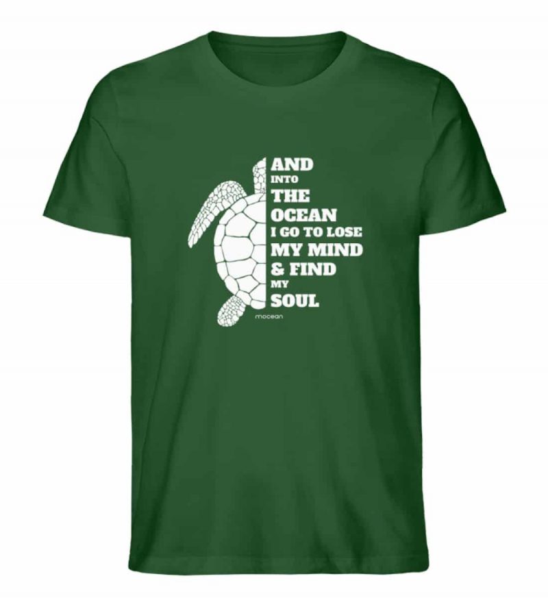 And into the Ocean - Unisex Bio T-Shirt - bottle green