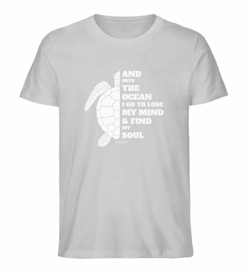 And into the Ocean - Unisex Bio T-Shirt - heather grey
