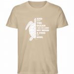 And into the Ocean – Unisex Bio T-Shirt – heather sand