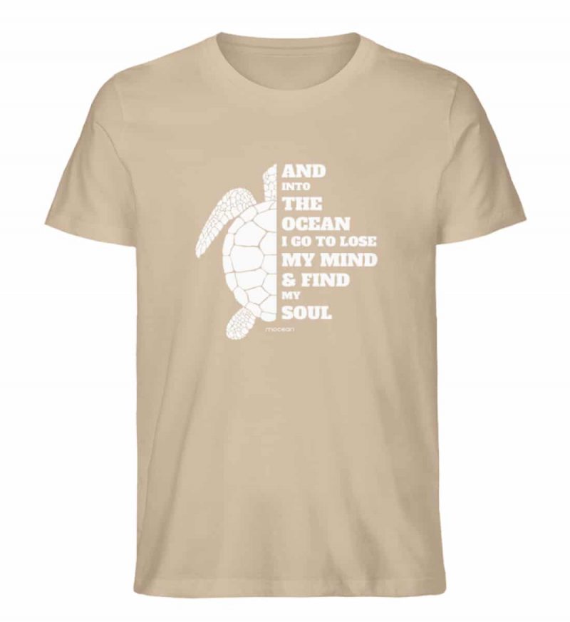 And into the Ocean - Unisex Bio T-Shirt - heather sand