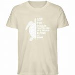 And into the Ocean – Unisex Bio T-Shirt – natural raw