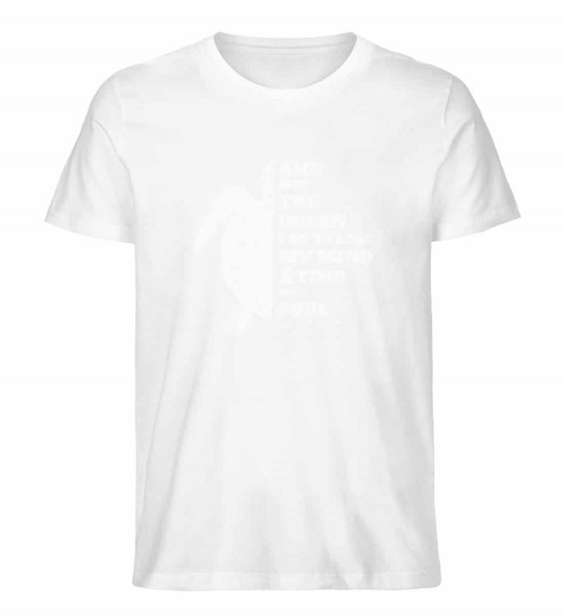 And into the Ocean - Unisex Bio T-Shirt - white
