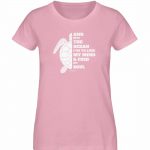 And into the Ocean – Damen Premium Bio T-Shirt – cotton pink