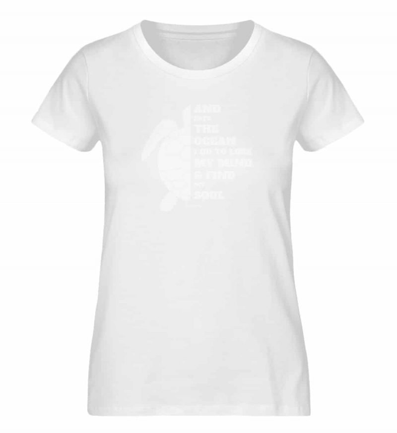 And into the Ocean - Damen Premium Bio T-Shirt - white