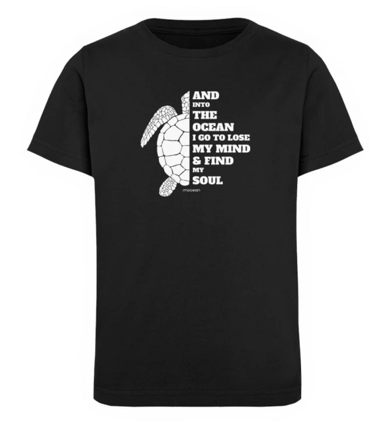 And into the Ocean - Kinder Organic T-Shirt - black