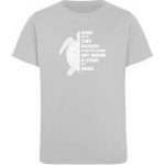 And into the Ocean – Kinder Organic T-Shirt – heather grey