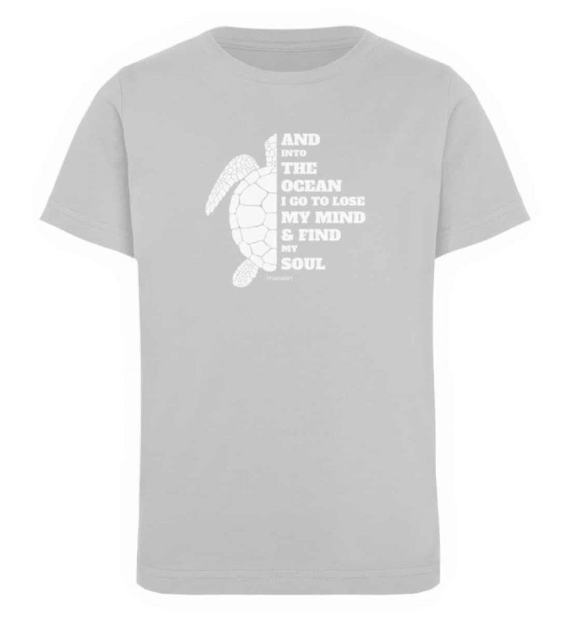 And into the Ocean - Kinder Organic T-Shirt - heather grey