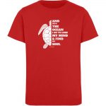 And into the Ocean – Kinder Organic T-Shirt – red