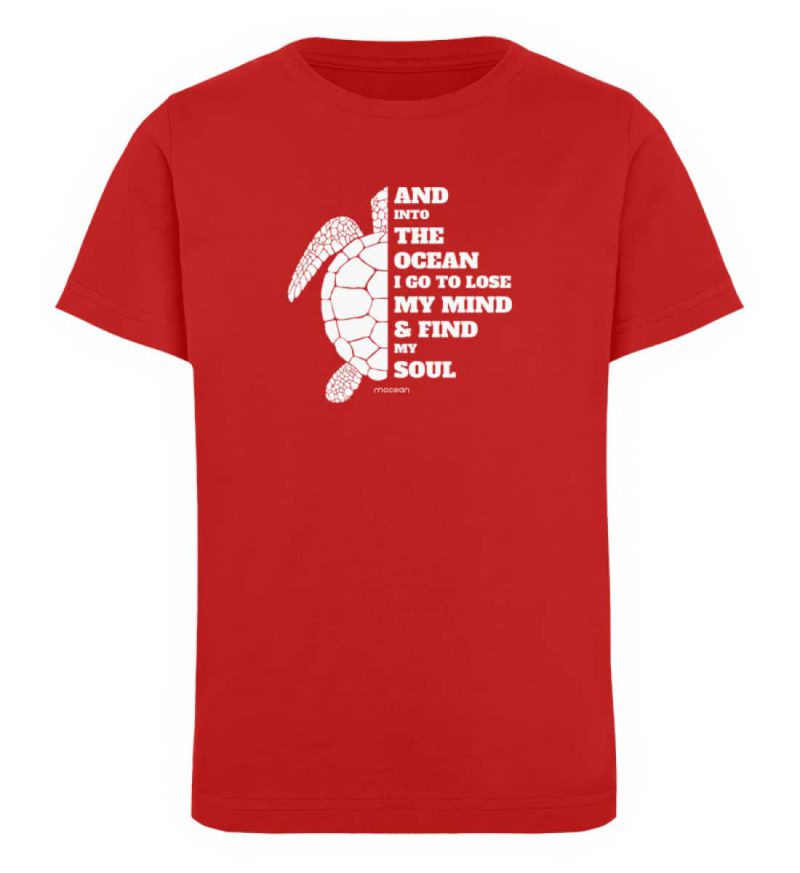 And into the Ocean - Kinder Organic T-Shirt - red