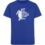 And into the Ocean – Kinder Organic T-Shirt – royal blue
