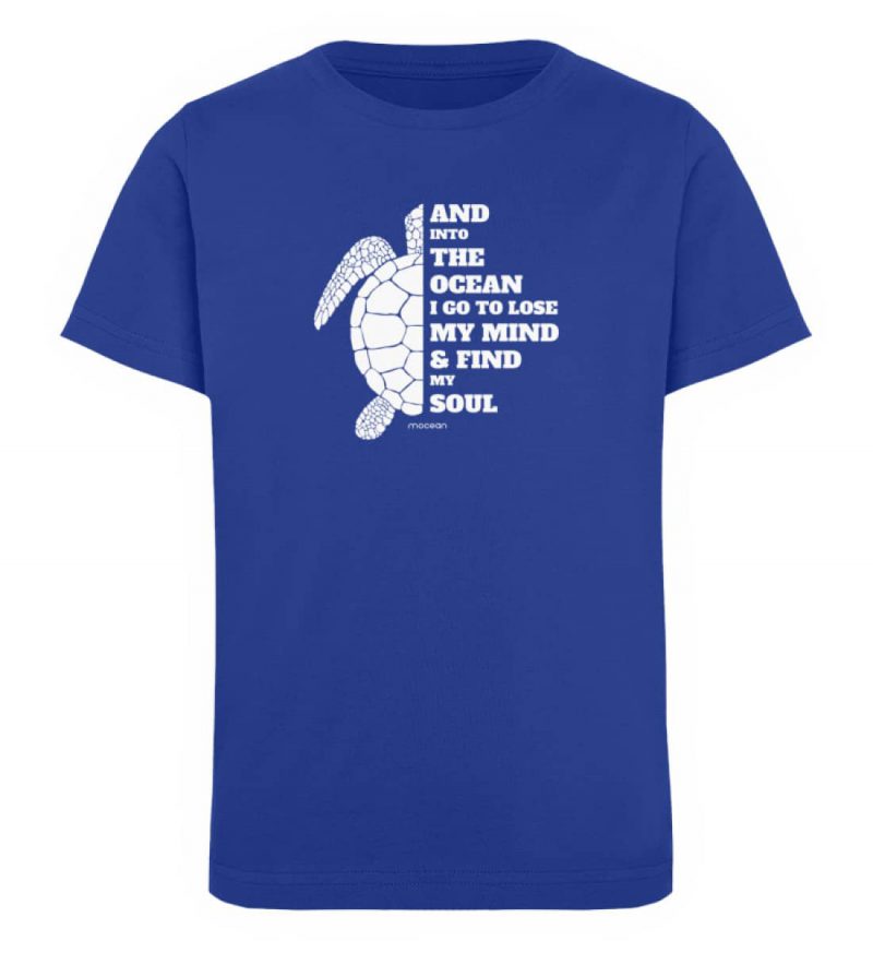And into the Ocean - Kinder Organic T-Shirt - royal blue