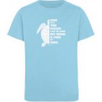 And into the Ocean – Kinder Organic T-Shirt – sky blue