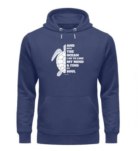 And into the Ocean - Premium Unisex Bio Hoodie - navy