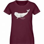 Beluga – Damen Premium Bio T-Shirt – burgundy