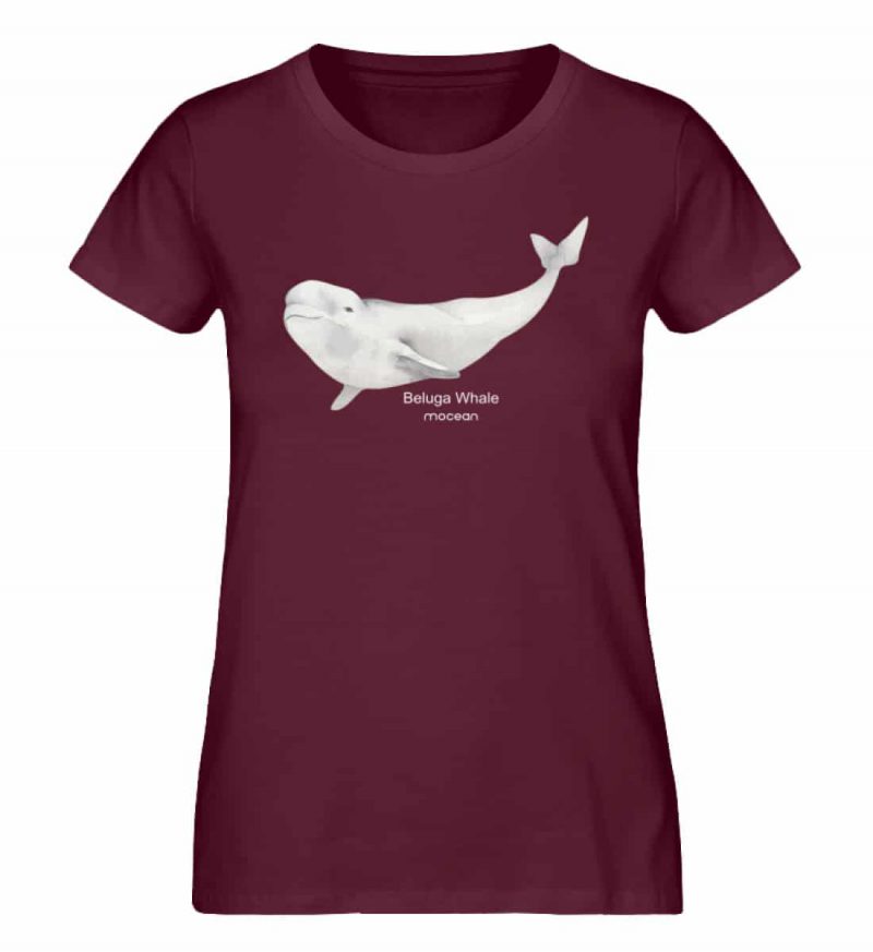 Beluga - Damen Premium Bio T-Shirt - burgundy