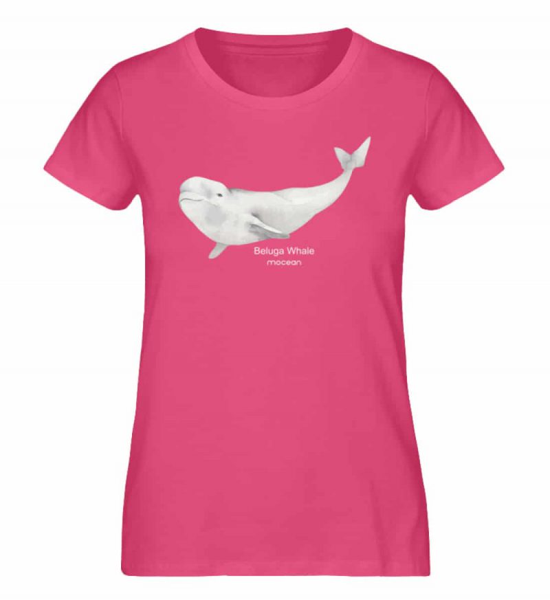 Beluga - Damen Premium Bio T-Shirt - pink punch