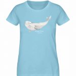 Beluga – Damen Premium Bio T-Shirt – sky blue