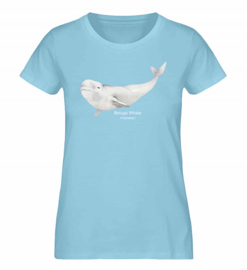 Beluga - Damen Premium Bio T-Shirt - sky blue