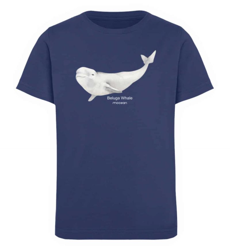 Beluga - Kinder Organic T-Shirt - french navy