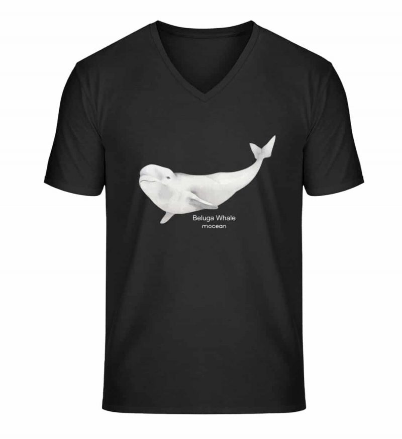 Beluga - Unisex Bio V T-Shirt - black
