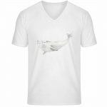Beluga – Unisex Bio V T-Shirt – white