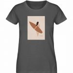 Boho Beachgirl – Damen Premium Bio T-Shirt – anthracite