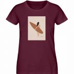 Boho Beachgirl – Damen Premium Bio T-Shirt – burgundy