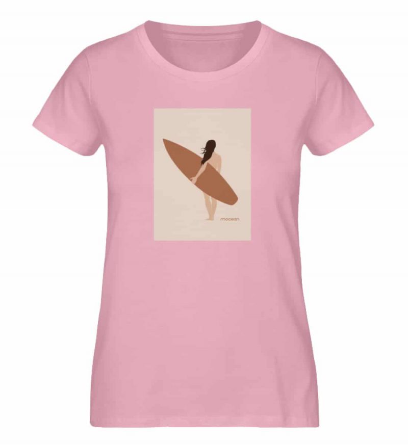 Boho Beachgirl - Damen Premium Bio T-Shirt - cottonpink