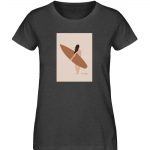 Boho Beachgirl – Damen Premium Bio T-Shirt – darkheathergrey