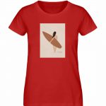 Boho Beachgirl – Damen Premium Bio T-Shirt – red