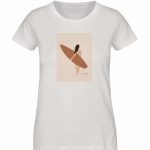 Boho Beachgirl – Damen Premium Bio T-Shirt – vintagewhite
