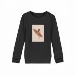 Boho Beachgirl – Kinder Bio Sweater – black