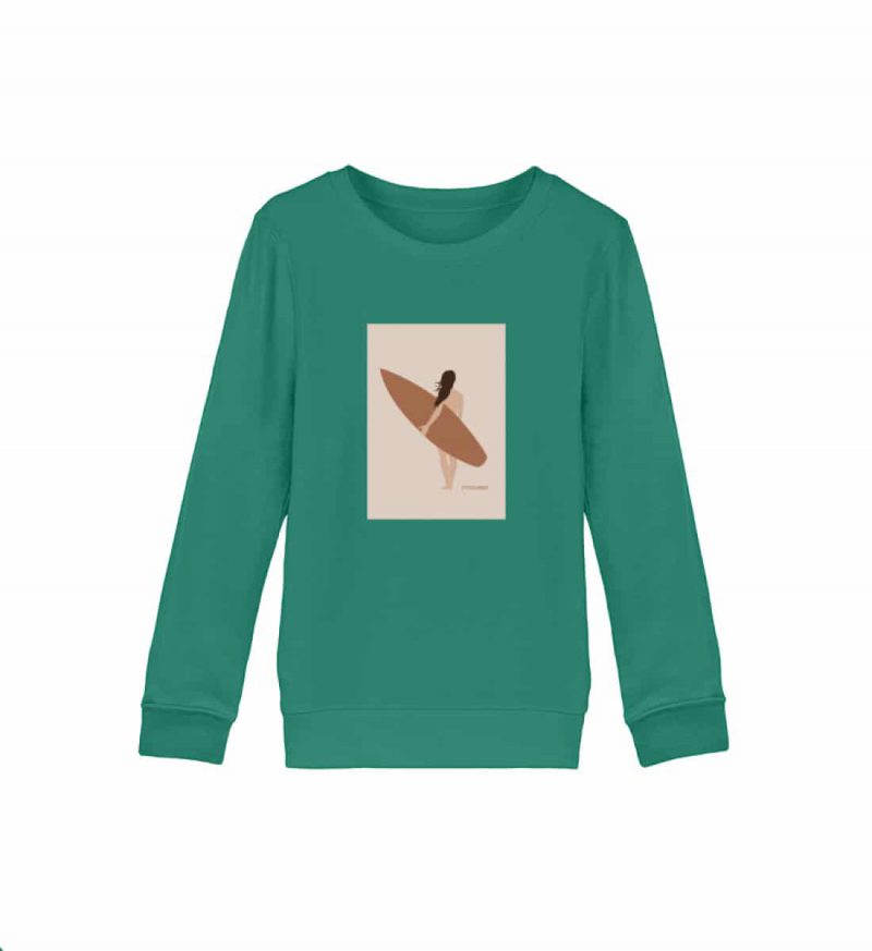 Boho Beachgirl - Kinder Bio Sweater - green